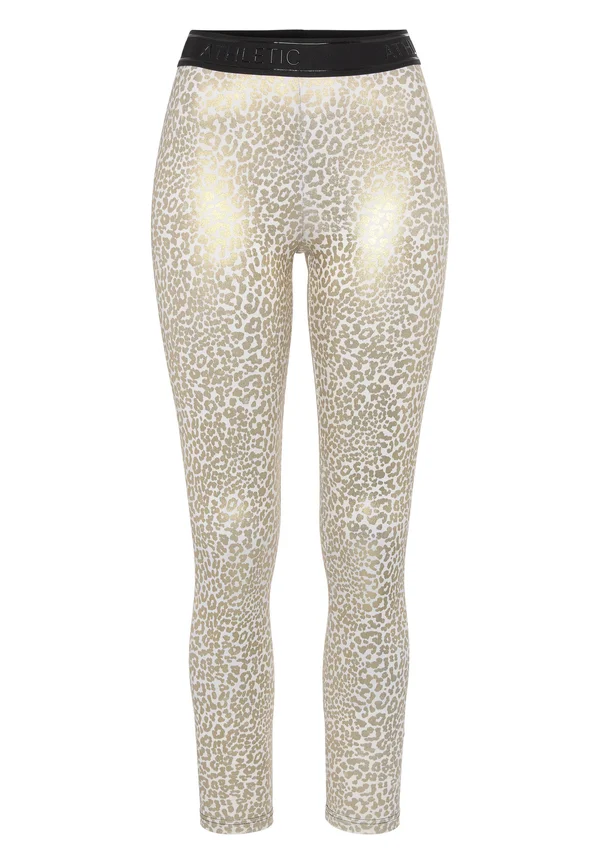 FUNKTIONS - Leggings - weiß/gold
