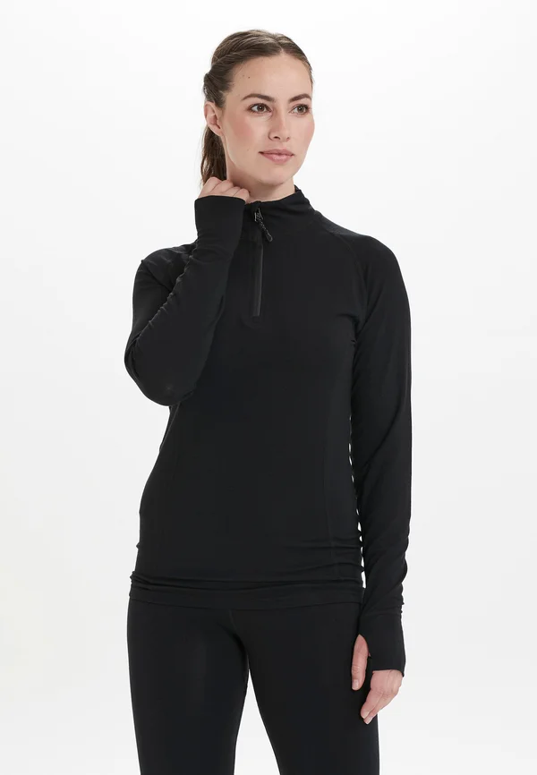 FUNKTIONSSHIRT - Long sleeved top - black