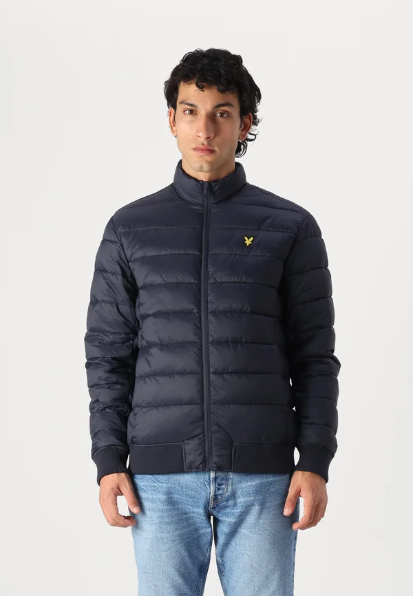 FUNNEL NECK WADDED JACKET - Winter jacket - dark navy