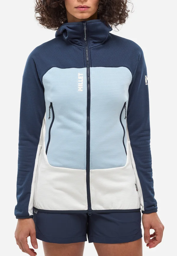 FUSION GRID - Fleece jacket - blanc