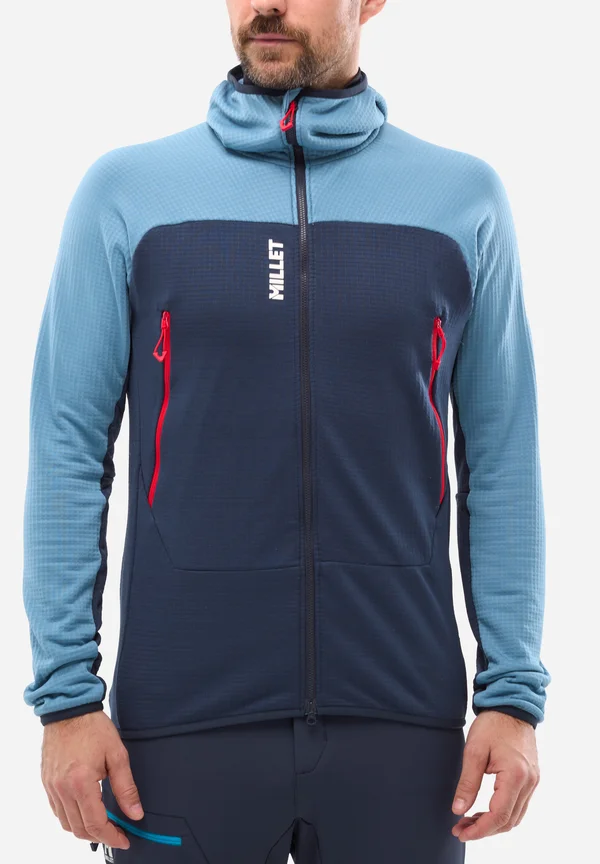 FUSION GRID - Fleece jacket - bleu
