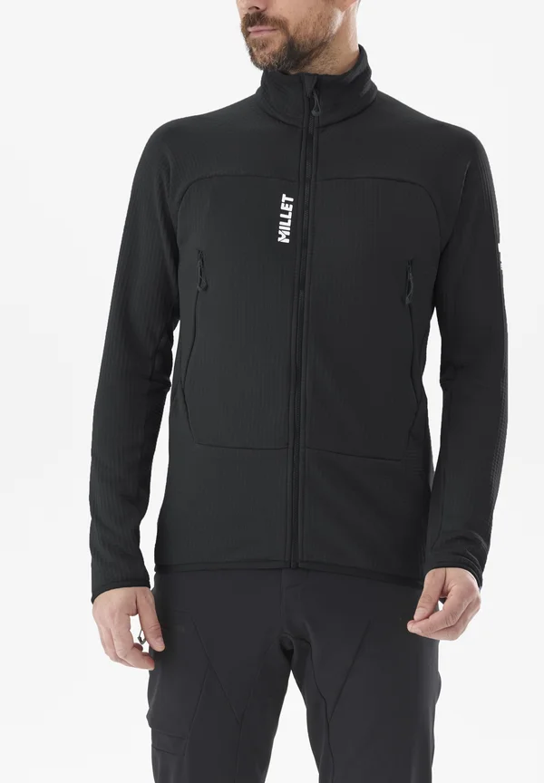 FUSION GRID - Fleece jacket - noir