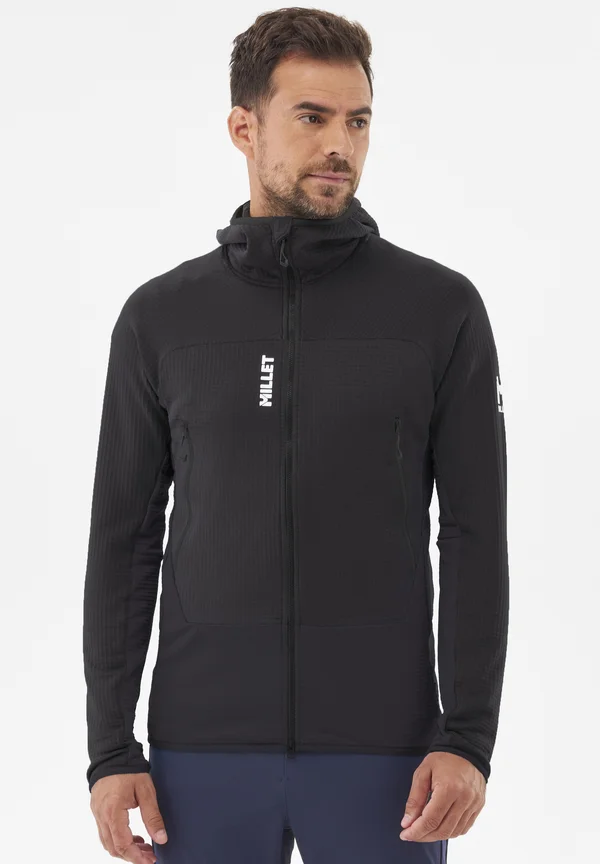 FUSION GRID HOODIE - Outdoor jacket - noir