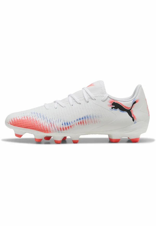 FUTURE 8 PLAY FG/AG - Football boots artificial grass - puma white-puma black-glowing red