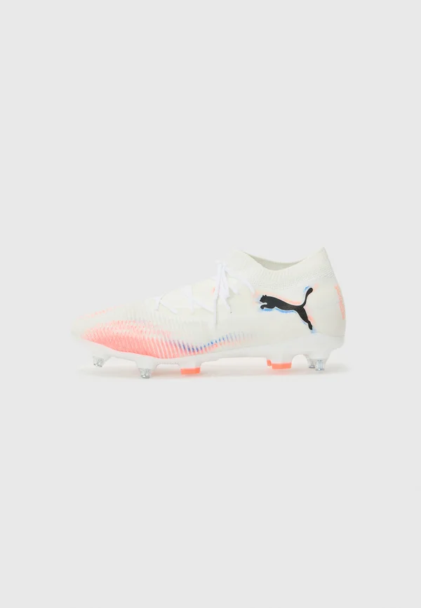 FUTURE 8 - Soft-ground football boots - white/black/glowing red