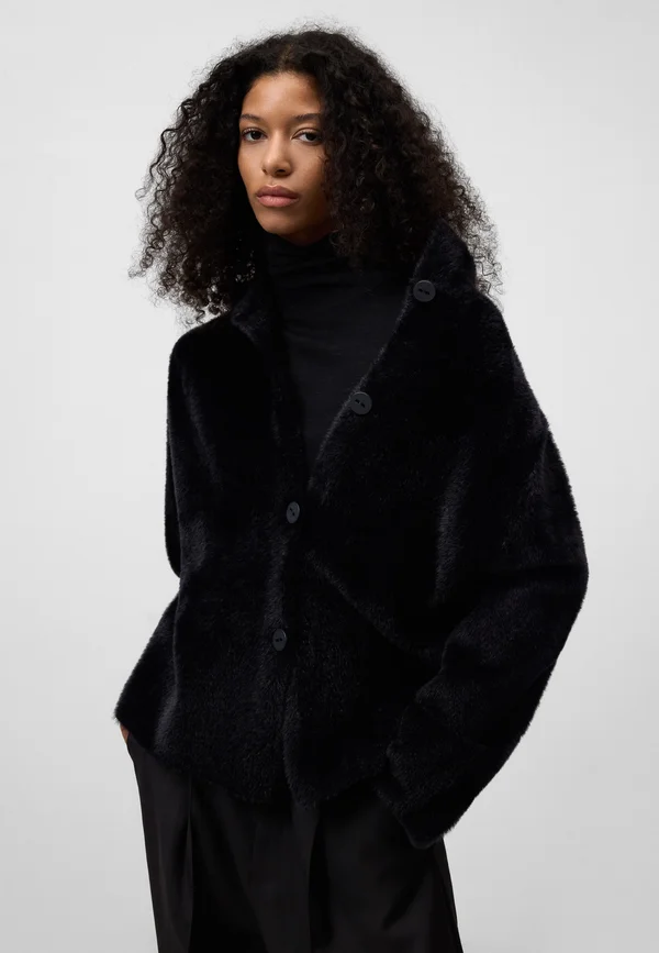FUZZY - Cardigan - black