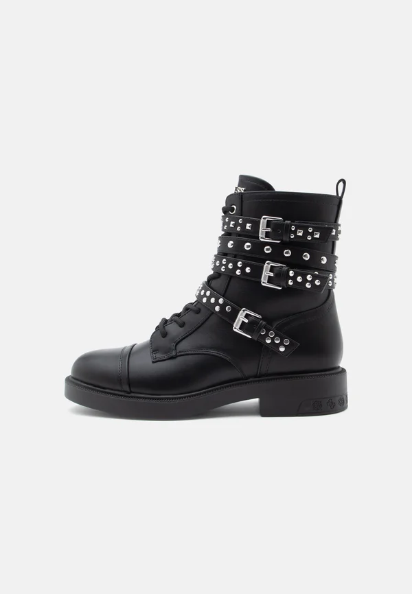 FYNAL - Cowboy/biker ankle boot - black