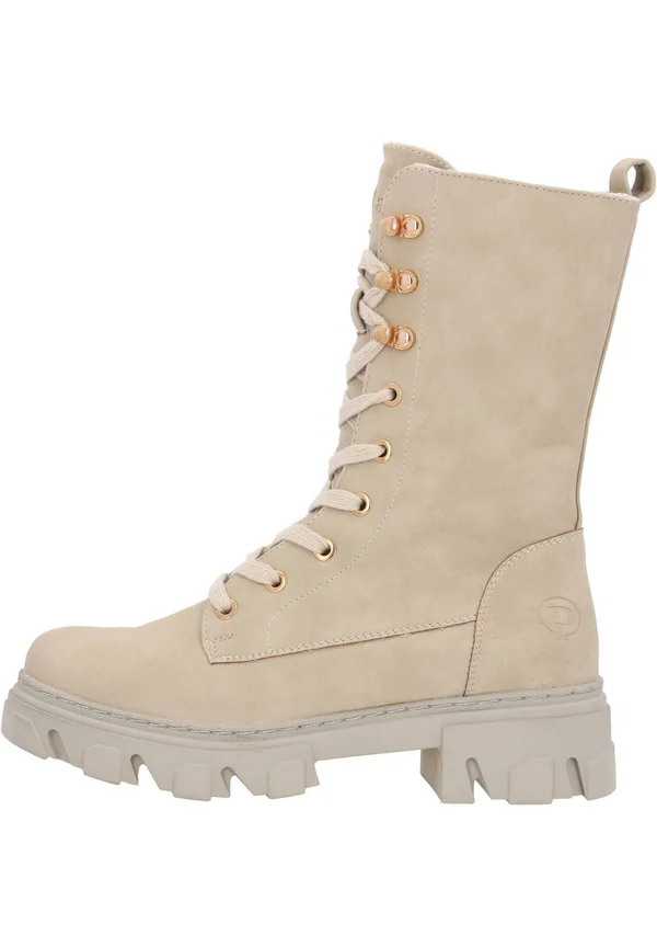 GAVDOS - Platform ankle boots - beige
