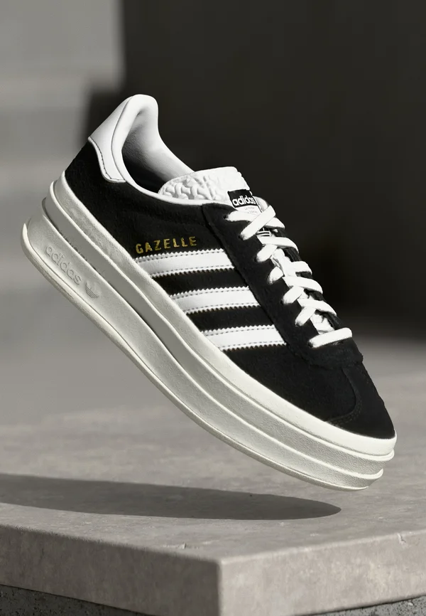 GAZELLE BOLD - Trainers - core black/footwear white/core white