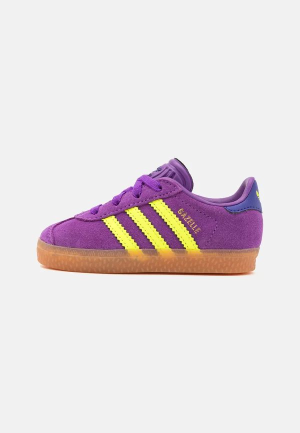 GAZELLE COMFORT CLOSURE ELASTIC LACES KIDS - Trainers - active purple/solar yellow/collegiate purple