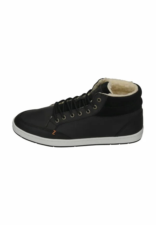 GEFÜTTERTE SNEAKERS MARK - High-top trainers - black white