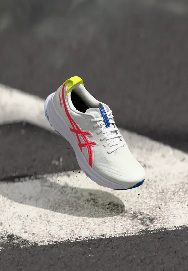 GEL KAYANO 32 ATC - Road running shoes - white/flash coral
