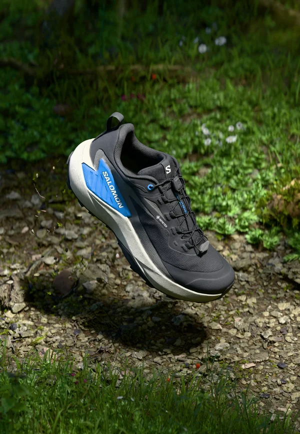 GENESIS GTX - Trail running shoes - black/lunar rock/french blue