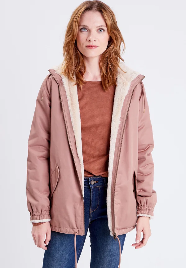 GERADER KAPUZEN - Winter jacket - marron clair