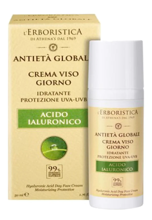 GESICHTSCREME MIT HYALURONSÄURE UVA   UVB SCHUTZ - Liquid soap - weiß