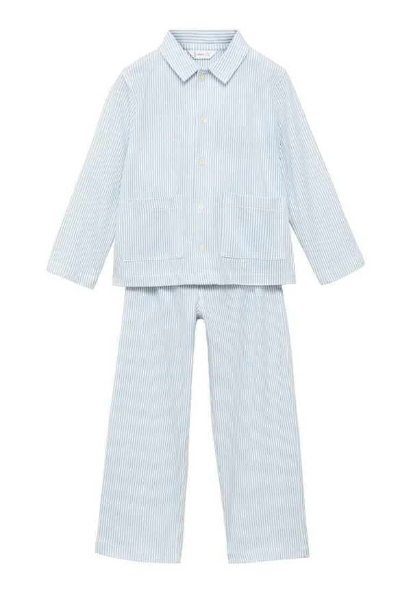 GESTREEPTE LANGE KIDS SET - Pyjama set - hemelsblauw