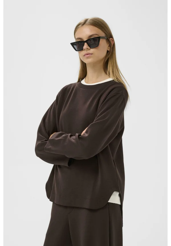 GINCENT CREWNECK - Sweatshirt - chocolate brown