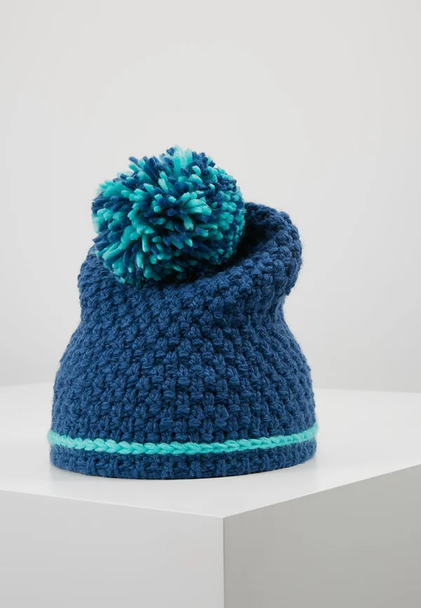 GIRLS HEMSEDAL BOBBLE CAP - Beanie - midnight blue/dark mint