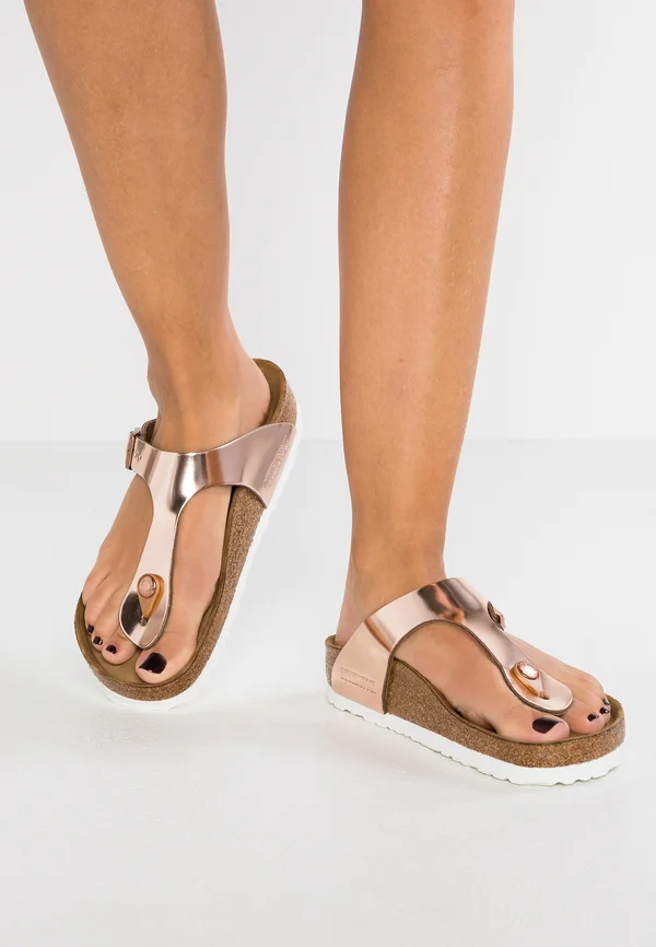 GIZEH REGULAR - Sandals - metallic copper