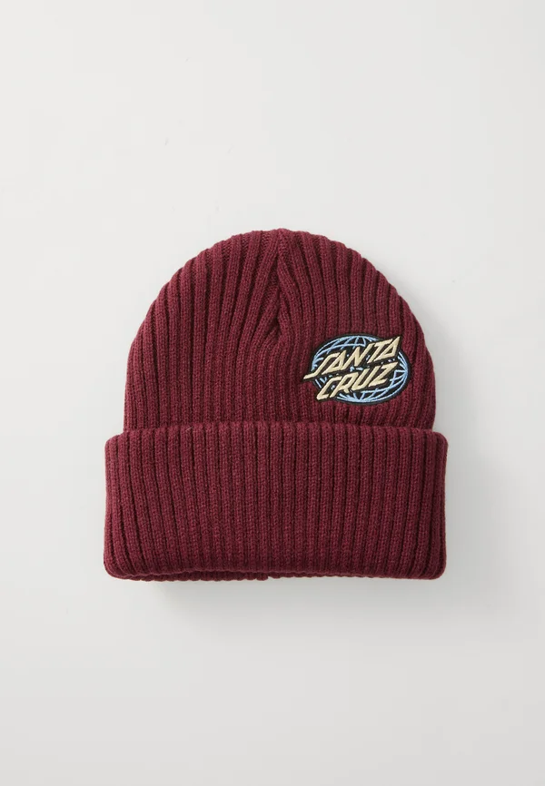 GLOBAL OVAL DOT BEANIE UNISEX - Beanie - dark cherry