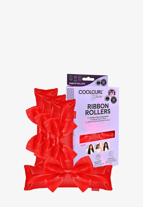 GLOV® COOLCURL™ RIBBON ROLLERS - Hair set - red