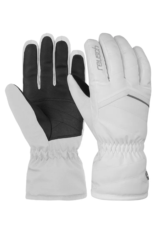 Gloves - white silver