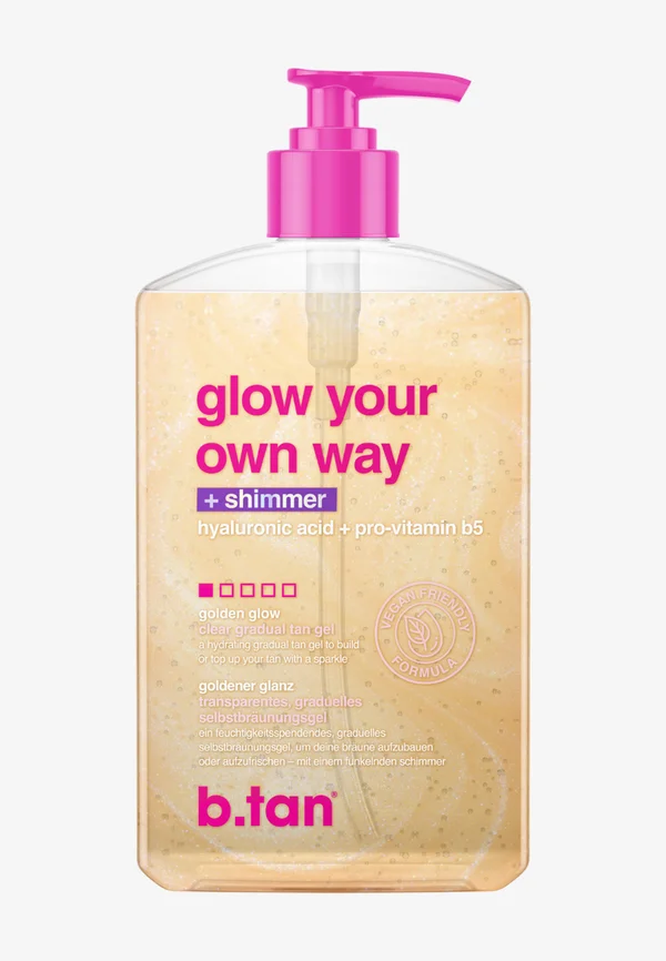 GLOW YOUR OWN WAY SHIMMER - GRADUAL SELF TAN GEL - Self-tan