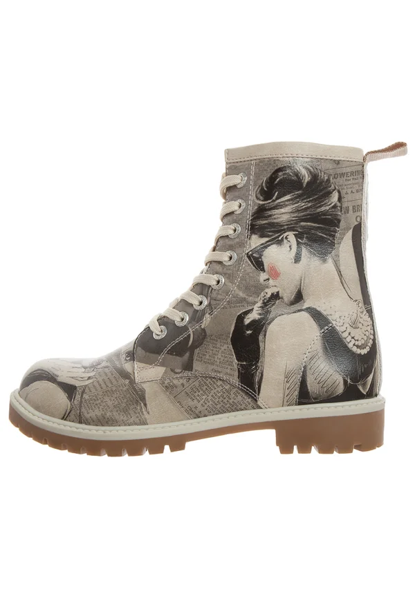 GO BACK TO BEING YOURSELF - Lace-up ankle boots - grau