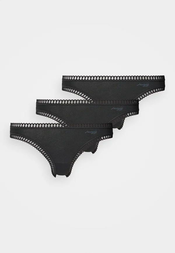 GO CRUSH 3 PACK - Thong - black