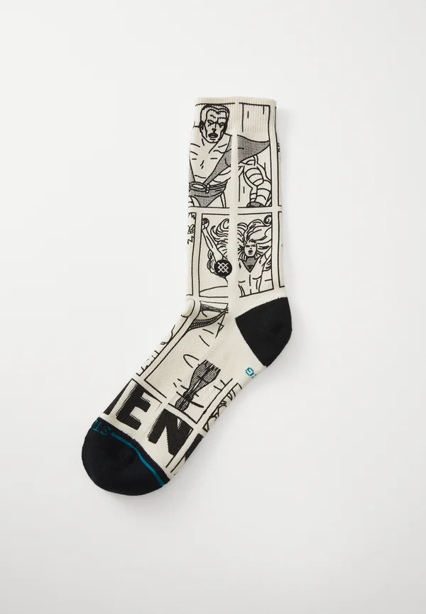 GOOD VS BAD CREW UNISEX - Socks - black/white