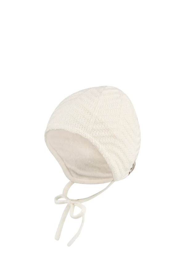 GOTS STRUKTUR - Beanie - ecru