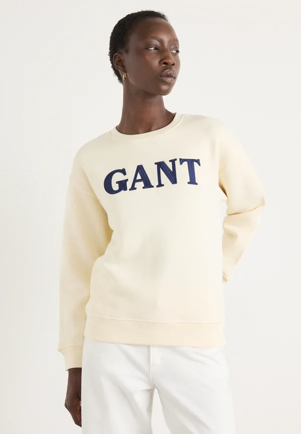 GRAPHIC C NECK - Sweatshirt - cream