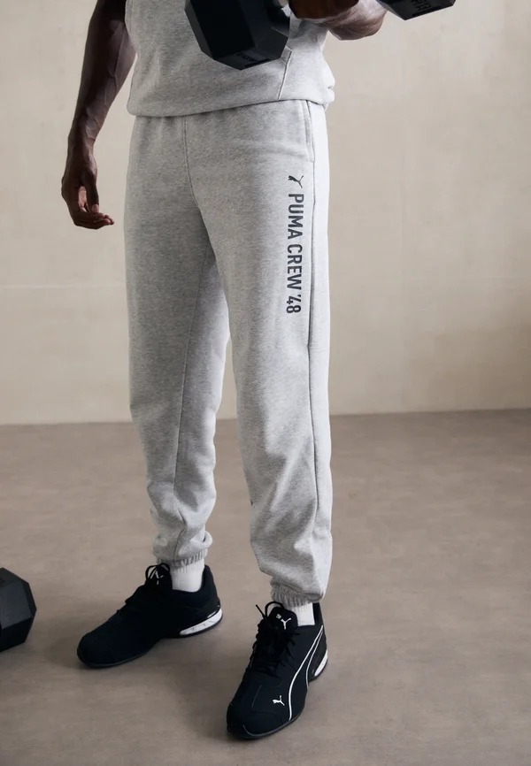 GRAPHIC JOGGER - Tracksuit bottoms - light gray heather