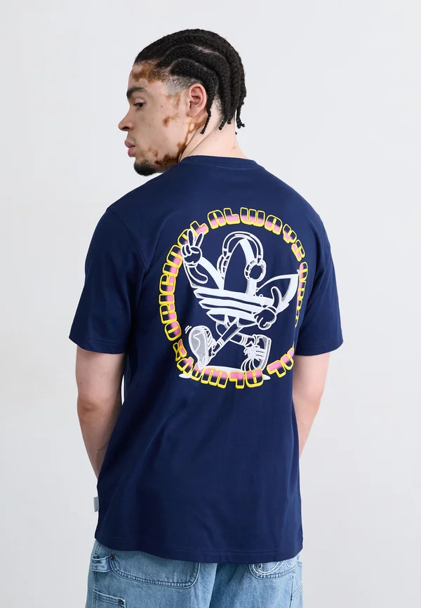 GRAPHIC TEE UNISEX - Print T-shirt - night indigo