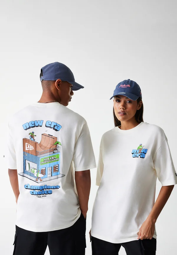 GRAPHIC TEE UNISEX - Print T-shirt - off white