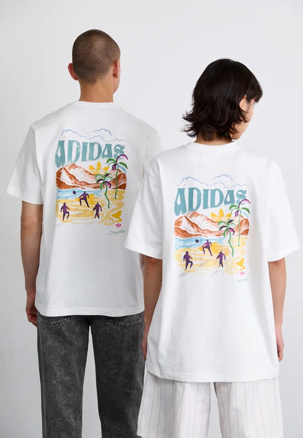 GRAPHIC TEE UNISEX - Print T-shirt - white