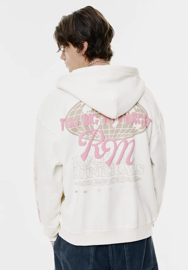 GRAPHIC  - Zip-up sweatshirt - white