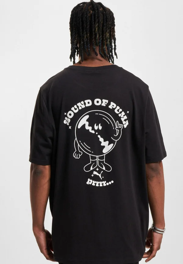 GRAPHICS SOUND OF - Print T-shirt - puma black