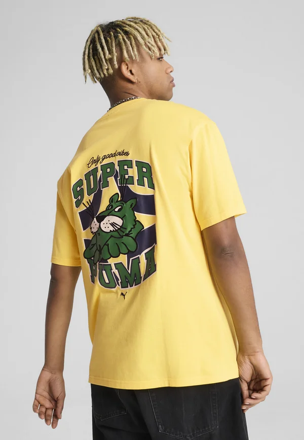 GRAPHICS SUPER - Print T-shirt - sunny yellow