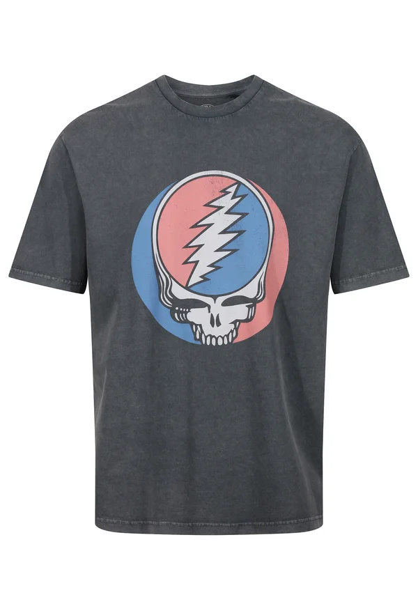 GRATEFUL DEAD VINATGE EFFECT SKULL - Print T-shirt - black