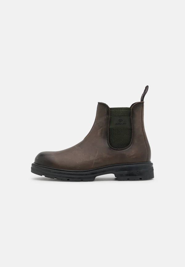 GRETTY - Classic ankle boots - dark brown/dark green