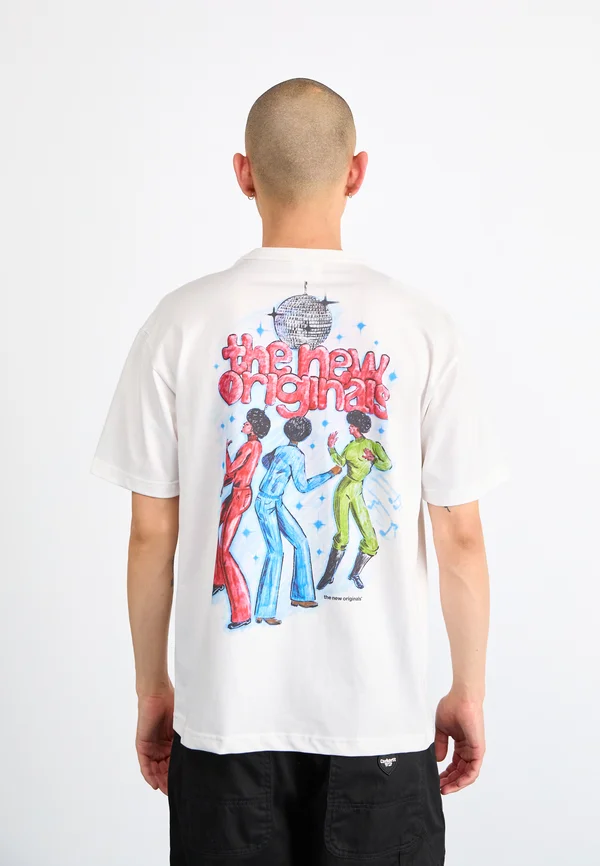 GROOVE TEE - Print T-shirt - white