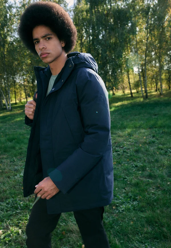 GROUND  - Down jacket - blue shadow