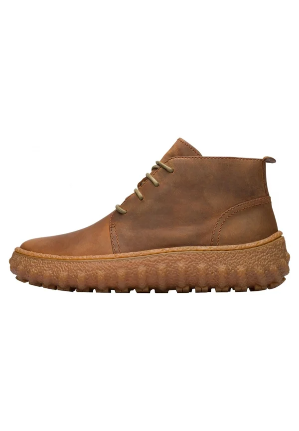 GROUND  - Lace-up ankle boots - braun