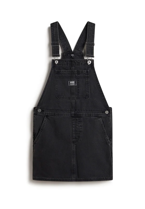 GROUNDWORK SKIRTALL - Denim dress - washed black