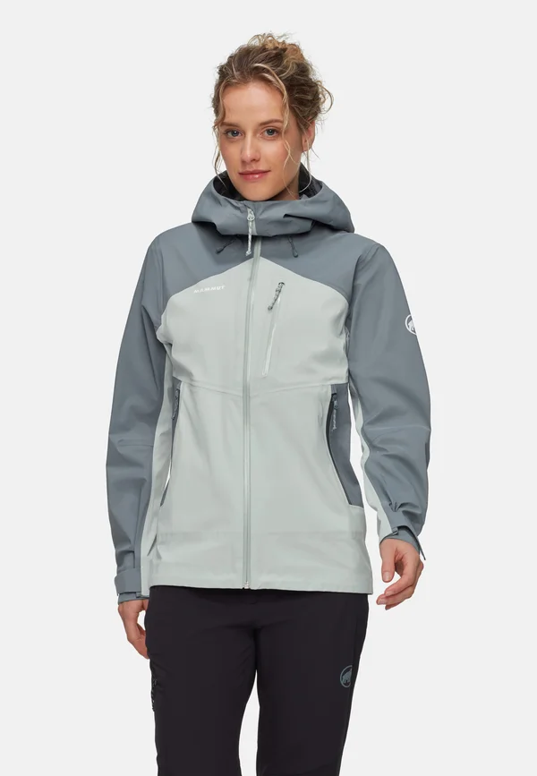 GUIDE HOODED - Hardshell jacket - silver sage strata
