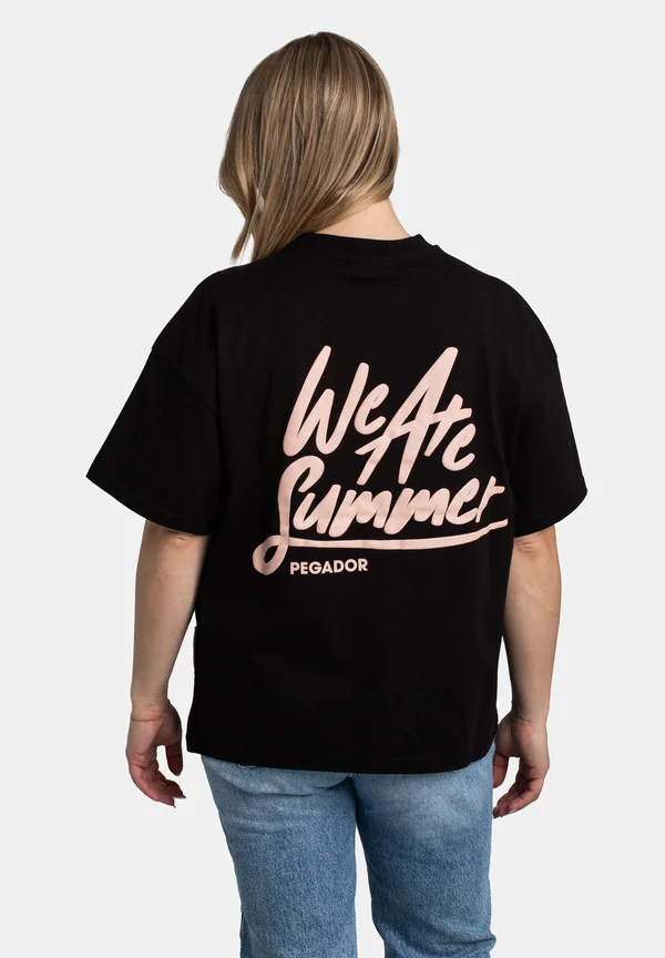 GUNDA HEAVY  - Print T-shirt - washed black