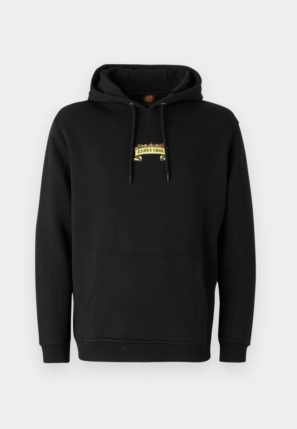 GUZMAN SCROLL FRONT HOOD UNISEX - Hoodie - black