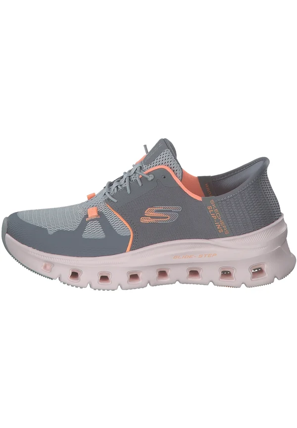 GYOR GLIDE STEP PRO - Trainers - gray mesh   orange trim