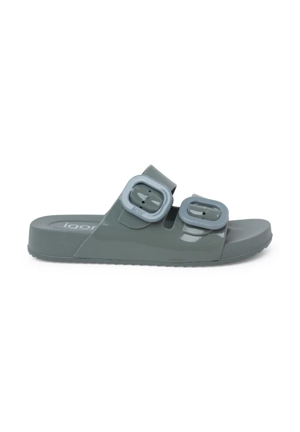 HABANA DOBLE HEBILLA BRILLO - Pool slides - verde